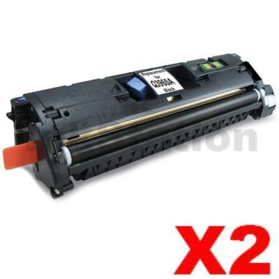 2 x HP Q3960A (122A) Compatible Black Toner Cartridge - 5,000 Pages
