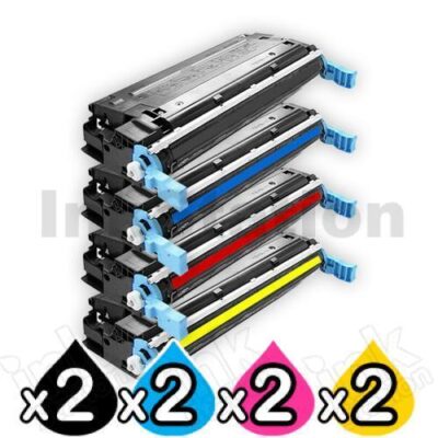 2 sets of 4 Pack HP Q5950A-Q5953A (643A) Compatible Toner Cartridges [2B,2C,2M,2Y]