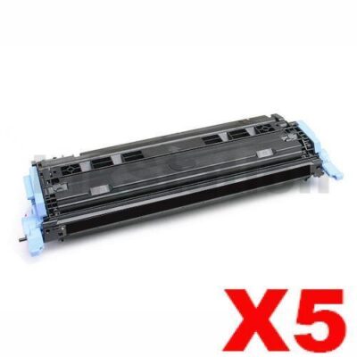 5 x HP Q6000A (124A) Compatible Black Toner Cartridge - 2,500 Pages