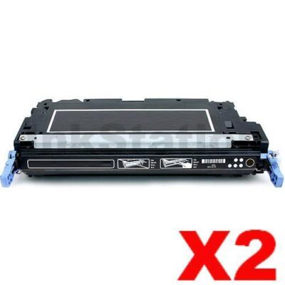 2 x HP Q6470A (501A) Compatible Black Toner Cartridge - 6,000 Pages