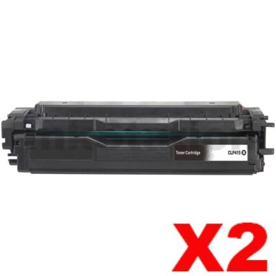 2 x Compatible Samsung CLP-415, CLX-4170, CLX-4195 [CLT-K504S K504] Black Toner SU160A 2,500 pages
