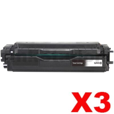 3 x Compatible Samsung CLP-415, CLX-4170, CLX-4195 [CLT-K504S K504] Black Toner SU160A 2,500 pages