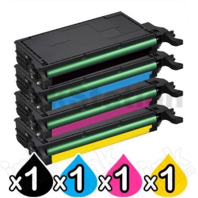 4 Pack Compatible Samsung CLP-770ND, CLP-775ND (CLT-609S) Toner Cartridges [1BK,1C,1M,1Y]