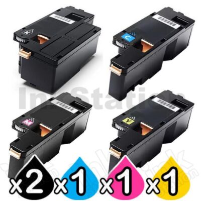 5 Pack Compatible Fuji Xerox DocuPrint CP105 CP205 CM205 CM215 CP215 Toner Cartridges(CT201591-CT201594)