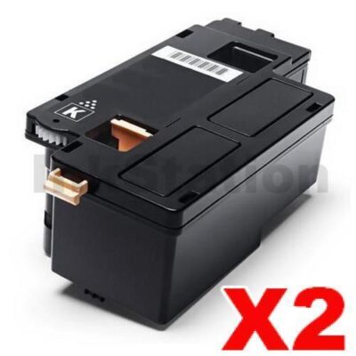 2 x Compatible Fuji Xerox DocuPrint CP105 CP205 CM205 CM215 CP215 Black Toner Cartridge (CT201591) - 2,000 pages