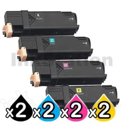 2 sets of 4 Pack Compatible Fuji Xerox DocuPrint CP305d,CM305df Toner Cartridges (CT201632-CT201635)