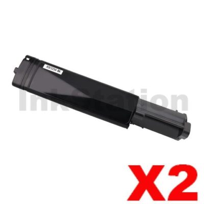2 x Fuji Xerox Docuprint C525A / C2090FS Compatible Black Toner Cartridge - 4,000 pages (CT200649)