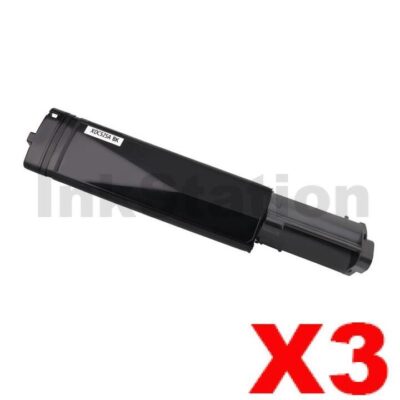 3 x Fuji Xerox Docuprint C525A / C2090FS Compatible Black Toner Cartridge - 4,000 pages (CT200649)