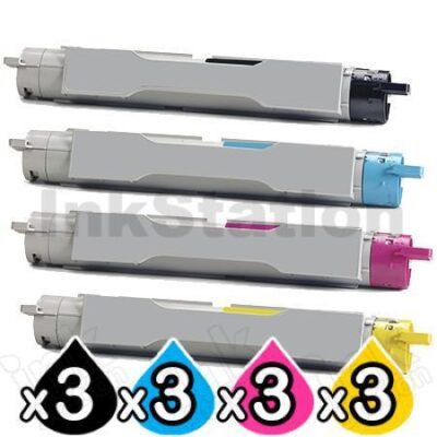 3 sets of 4-Pack Fuji Xerox DocuPrint C2535A Compatible Toner Cartridge [3BK,3C,3M,3Y]