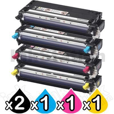 5 Pack Fuji Xerox DocuPrint C2100 / C3210DX Compatible Toner Cartridges (CT350485-CT350488)