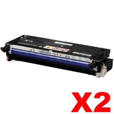 2 x Fuji Xerox DocuPrint C3290FS Compatible Black Toner Cartridge - 8,000 pages