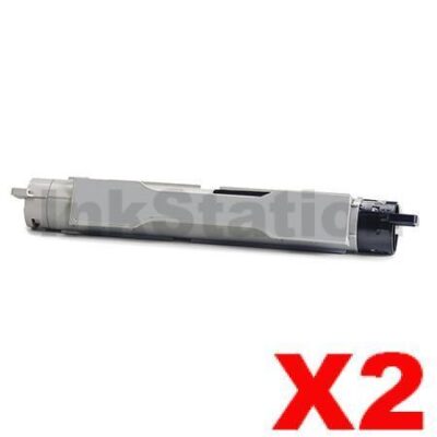 2 x Fuji Xerox Phaser 6350 Compatible Black Toner Cartridge - 10,000 pages (106R01147)