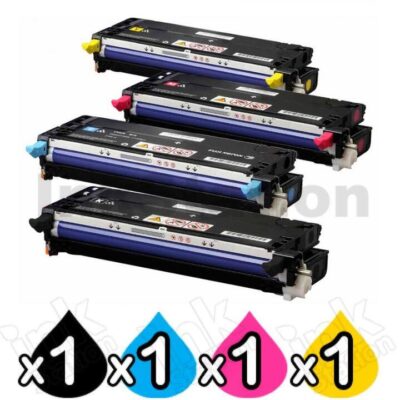 4 Pack Compatible Fuji Xerox DocuPrint C2200, C3300dx Toner Cartridges (CT350674-CT350677)