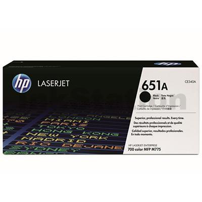 HP CE340A (651A) Genuine Black Toner Cartridge  - 13,500 Pages