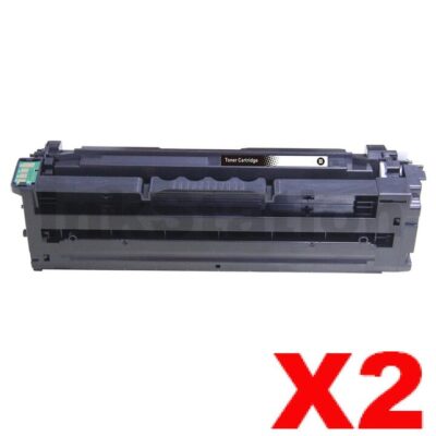 2 x Compatible Samsung CLP-680, CLX-6260 [CLT-K506L K506L] Black Toner SU173A - 6,000 pages