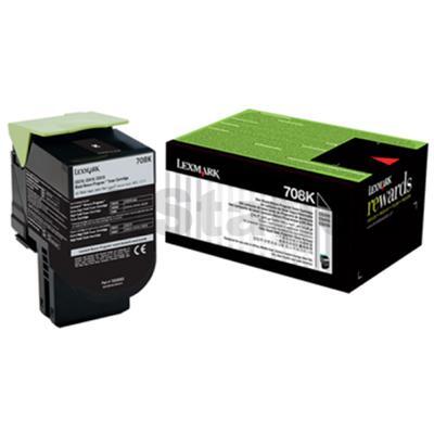1 x Lexmark (70C80K0) Genuine CS310 / CS410 / CS510 Black Standard Yield Toner Cartridge - 1,000 pages