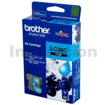 Genuine Brother LC-38C Cyan Inkjet - 260 pages