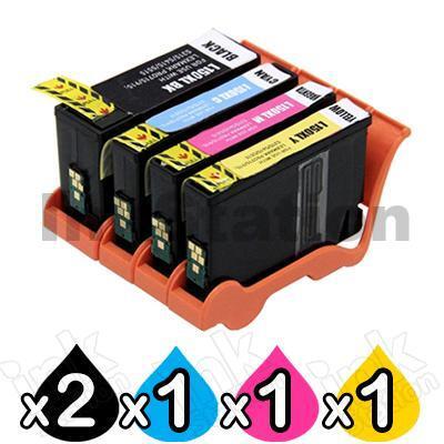 5 Pack Lexmark No.150XL Compatible Ink High Yield Cartridge  [2BK,1C,1M,1Y]