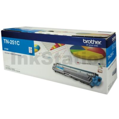 Brother TN-251C Genuine Cyan Toner Cartridge - 1,400 pages