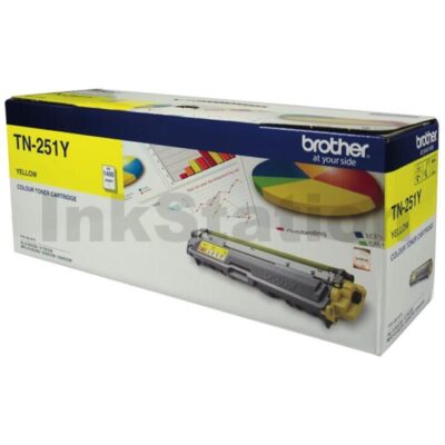 Brother TN-251Y Genuine Yellow Toner Cartridge - 1,400 pages