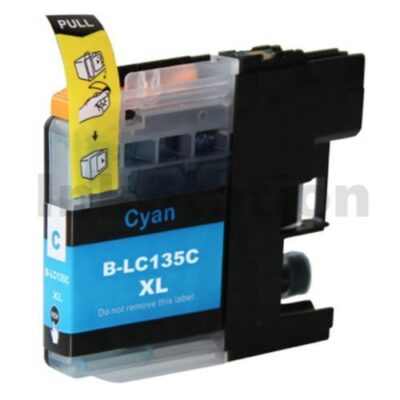 Compatible Brother LC-135XLC Cyan Ink Cartridge - 1,200 Pages