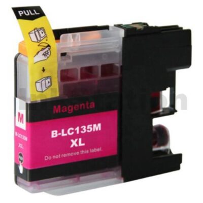 Compatible Brother LC-135XLM Magenta Ink Cartridge - 1,200 Pages