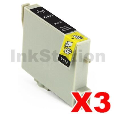 3 x Compatible Epson T0461 Black Ink Cartridge