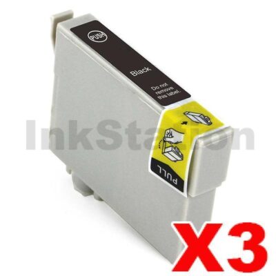 3 x Compatible Epson T0751 Black Ink Cartridge