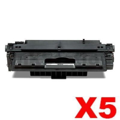 5 x HP Q7570A (70A) Compatible Black Toner Cartridge - 15,000 Pages