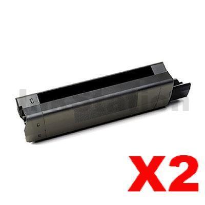 2 x OKI C3100 Compatible Black Toner Cartridge 3,000 pages (42804520)