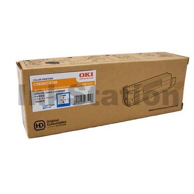 Genuine OKI MC862 Cyan Toner - 10,000 pages (44643027)