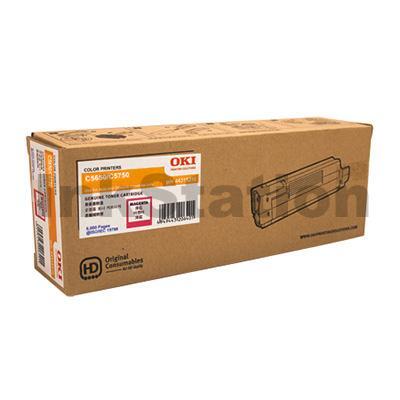 Genuine OKI MC862 Magenta Toner - 10,000 pages (44643026)