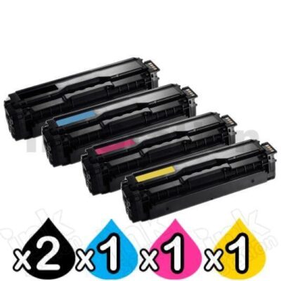 5-Pack Compatible Samsung CLP-680, CLX-6260 Cartridge Combo [CLT506L] - [2BK,1C,1M,1Y]