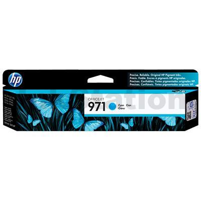 HP 971 Genuine Cyan Inkjet Cartridge CN622AA - 2,500 Pages