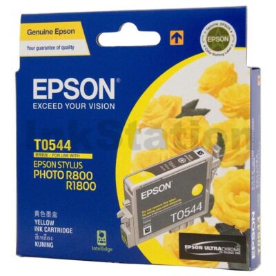 Epson Genuine T0544 Yellow Ink Cartridge - 440 pages [C13T054490]