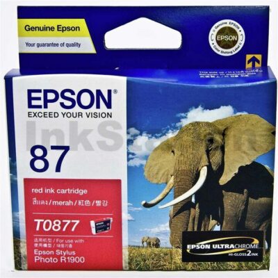 Epson 87 T0877 Red Genuine Ink Cartridge - 915 pages [C13T087790]