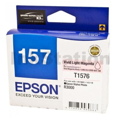 Epson 157 T1576 Light Magenta Genuine Ink Cartridge [C13T157690]