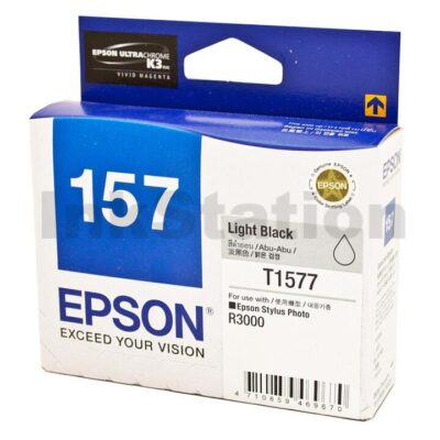 Epson 157 T1577 Light Black Genuine Ink Cartridge [C13T157790]