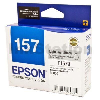Epson 157 T1579 Light Light Black Genuine Ink Cartridge [C13T157990]