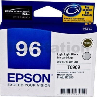 Epson Genuine T0969 Light Light Black Ink Cartridge - 6,065 pages [C13T096990]
