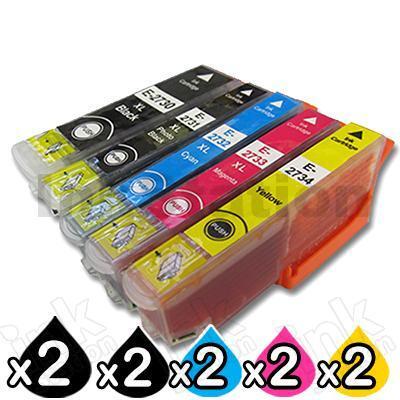 10-Pack Epson 273XL Compatible High Yield Ink Combo [2BK,2PBK,2C,2M,2Y]