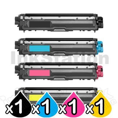 4-Pack Brother TN-251 / TN-255 Compatible Toner Combo [1BK,1C,1M,1Y]