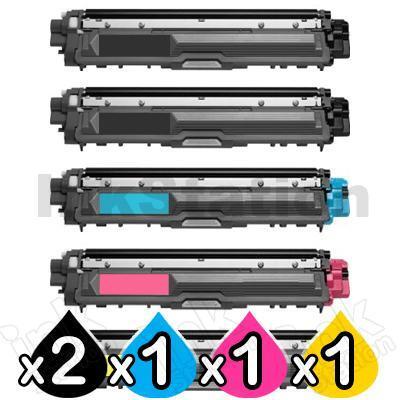 5-Pack Brother TN-251 / TN-255 Compatible Toner Combo [2BK,1C,1M,1Y]