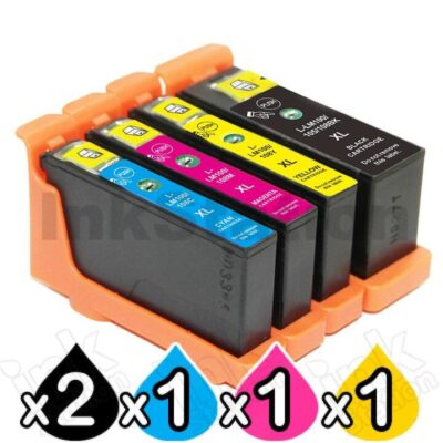 5 Pack Lexmark No.100XL Compatible Ink Cartridges [2BK,1C,1M,1Y]