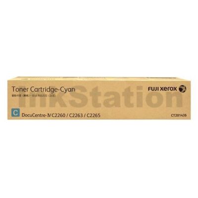 Genuine Fuji Xerox DocuCentre IV C2260, C2263, C2265 Cyan Toner Cartridge (CT201435) - 15,000 pages