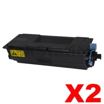 2 x Non-Genuine alternative for TK-3104 Black Toner Kit suitable for Kyocera FS-2100D, FS-2100DN - 12,500 pages