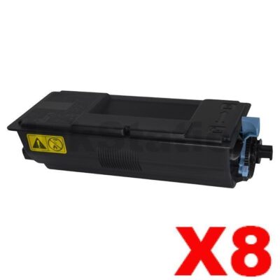8 x Non-Genuine alternative for TK-3104 Black Toner Kit suitable for Kyocera FS-2100D, FS-2100DN - 12,500 pages