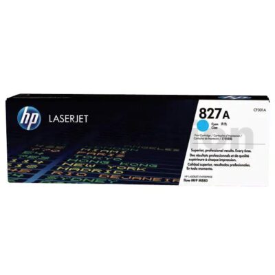 HP CF301A (827A) Genuine Cyan Toner Cartridge - 32,000 Pages
