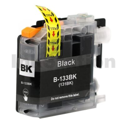Compatible Brother LC-133BK Black Ink Cartridge - 600 Pages