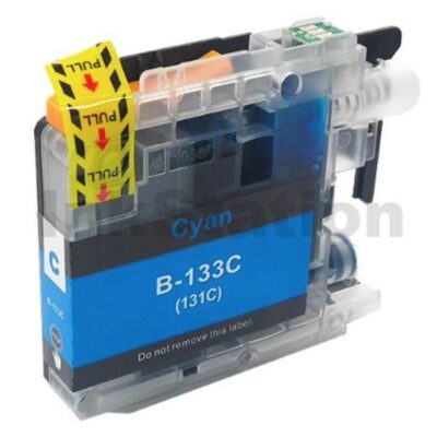 Compatible Brother LC-133C Cyan Ink Cartridge - 600 Pages